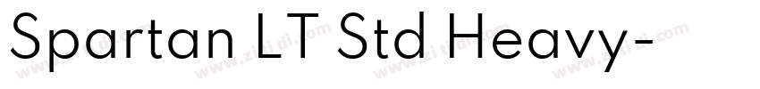 Spartan LT Std Heavy字体转换